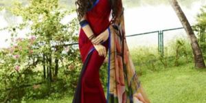 Multi Colour Georgette Sareehk11