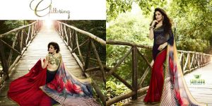 Multi Colour Georgette Sareehk18