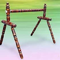 Brown Newly Born Wooden Cradle