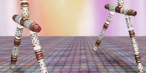 Wooden White Baby Cradle