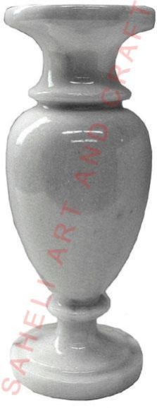 White Marble Flower Vase