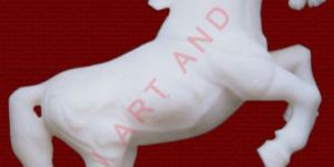 White Marble Horse Statue