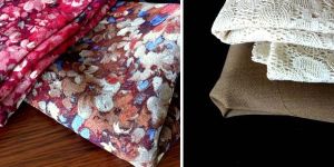 Printed Cotton Rayon Flax Fabric