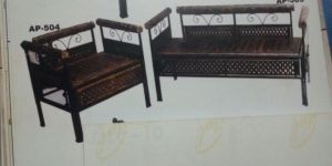 Wrought Iron Wooden Sofa Chair