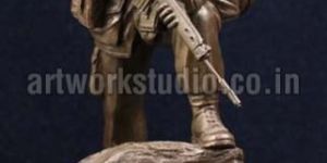 Marble Soldier Statue