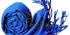 Womens Royal Blue Viscose Shawls