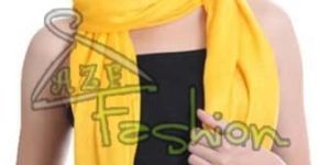 Womens Yellow Viscose Shawls