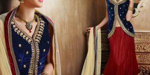 Blue Jecket Designer Heavy Worked Lehenga Choli