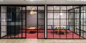 Aluminium Office Black Partitions