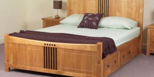 Teak Wood Double Bed