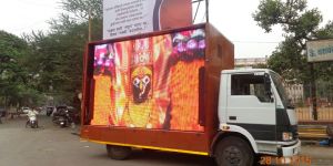 LED Video Van , Mobile Van, Hydraulic LED Video Van Provider on Rental