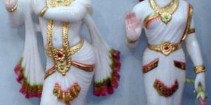 Marble Radha Krishna Statue