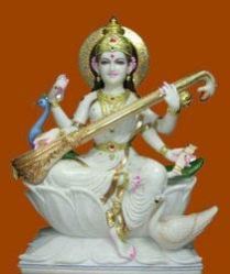 Marble Saraswati Statue