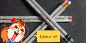 Recycled Newspaper Pencil