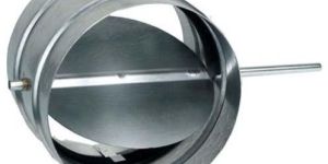 Round Single Blade Aluminum Damper