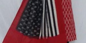 Pochampally Double Ikkath Cotton Dress Materials