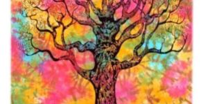 Tapestry Multicolor Tree Wall Hanging