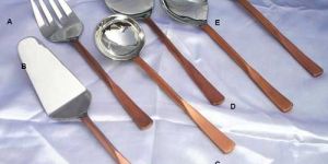 Sm 851 (Copper Finish Steel Cutlery Set)
