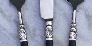 Steel Brass Cutlery Set (Sm 1527)