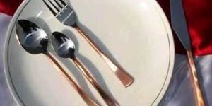 Steel with Copper Finish Cutlery Set