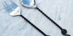 Steel with Powder Coating Salad Set