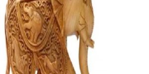Wooden Carved Elephants