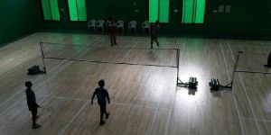 Teak Wood Badminton Court Flooring