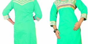 Embroidery Work Chanderi Kurti