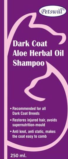 Petswill Dark Coat Aloe Herbal Oil Shampoo