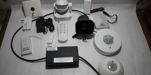 Security System with 3 Motion Sensor with Wireless Remote