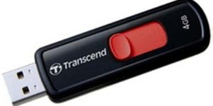 Transcend JetFlash 500 4 GB Pen Drive Red