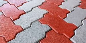 ZIG ZAG SHAPE COLOURED PAVERS