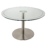 Round Glass Top Table