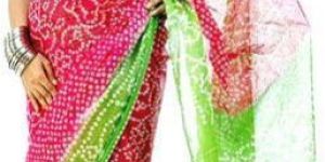 Cotton Bandhni Sarees
