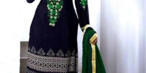 Georgette Embroidered Dress Material