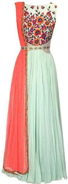 Computerized Embroidered Gown