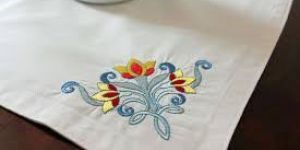 Computerized Embroidered Table Runner