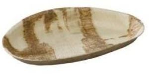 Palm Leaf Egg Shaped Plate