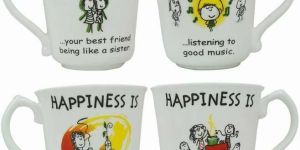 OASIS BONE CHINA COFFEE MUGS