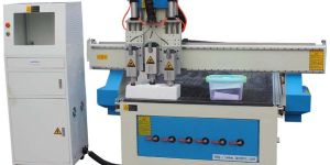 Pneumatic Three Head CNC Router