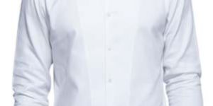 WHITE SHIRT- SELF PANELLED