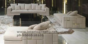 High Life White Sofa Set