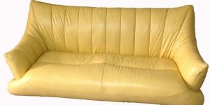 Yellow Leather Sofa