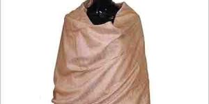 Light Orange Assam Slik Stole (90x220)