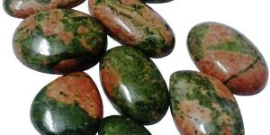 Unakite Gemstone Cabochons 01