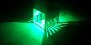 DecorAdda OPP PARALLEL CUT GREEN 1W LED Wall Ceiling Light