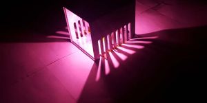 DecorAdda OPP PARALLEL CUT PINK 1W LED Wall Ceiling Light