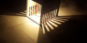 DecorAdda OPP PARALLEL CUT WARM WHITE 1W LED Wall Ceiling Light