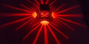 DecorAdda PALM RED 1W LED Wall Ceiling Light