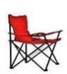 Red Folding Travelling Chair